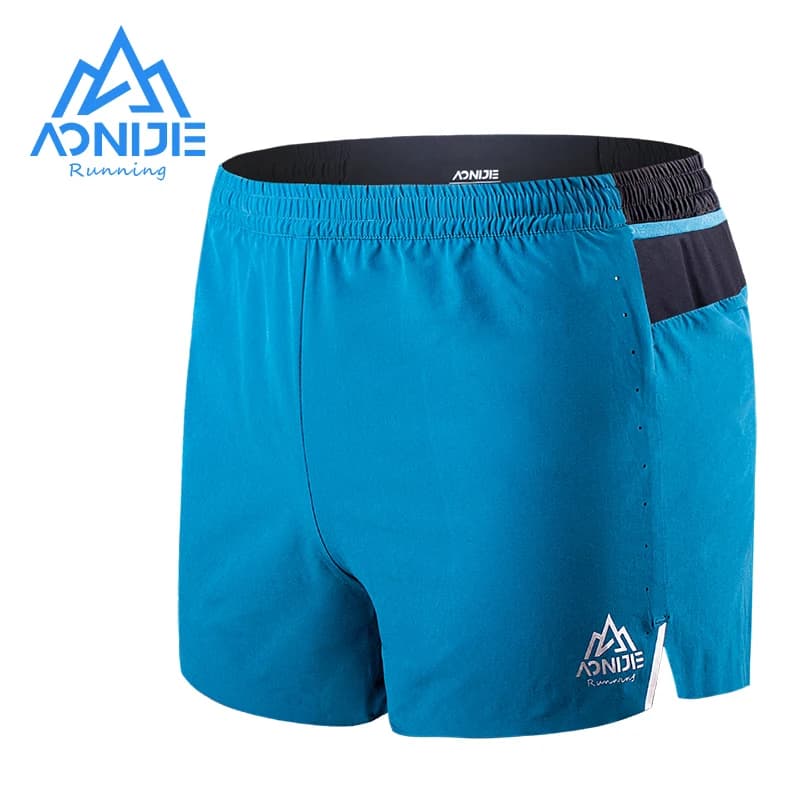 AONIJIE – boxer de sport F5101 pour hommes, short léger à séchage rapide sans doublure, ceinture éla