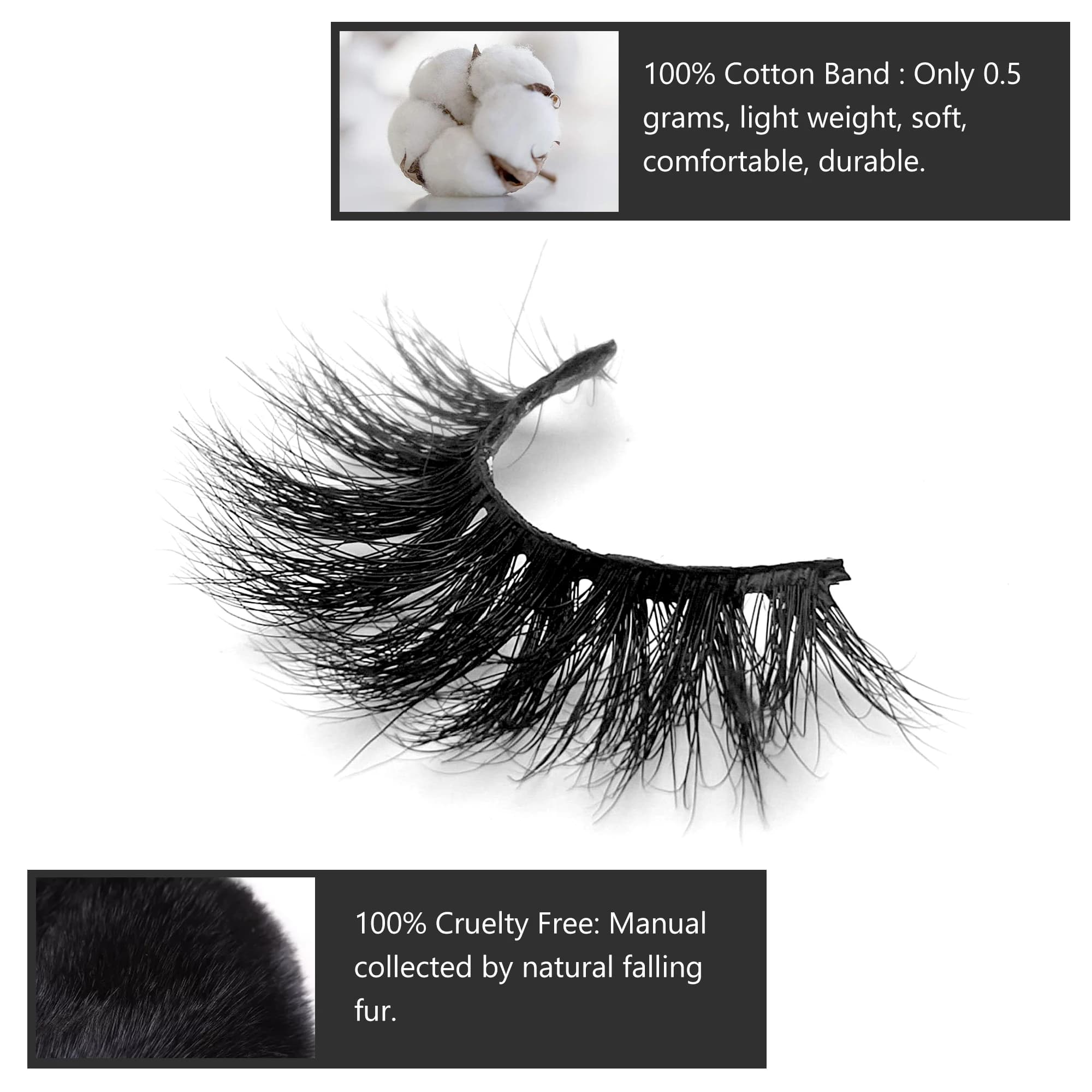 Cils en gros 20/40/50/100 pièces 5D cils de vison cils de vison naturels en gros faux cils maquillag