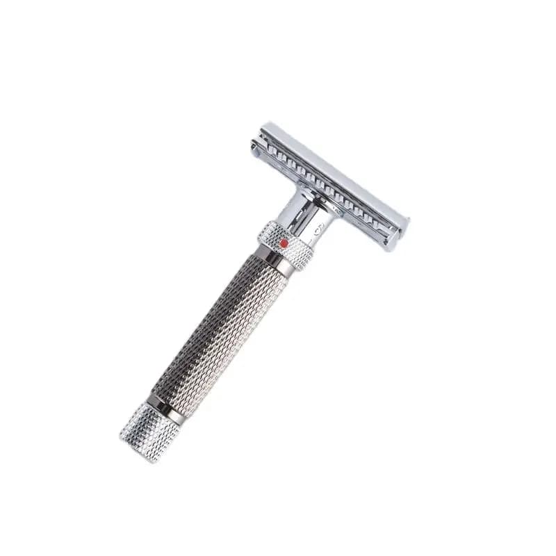 Yaqi – rasoir de sécurité réglable pour hommes, couleur Chrome et bronze à coupe finale
