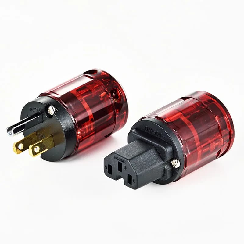 1 pièce Prise d'alimentation audiophile HIFI, prise de câblage audio réutilisable, connecteur AV dro