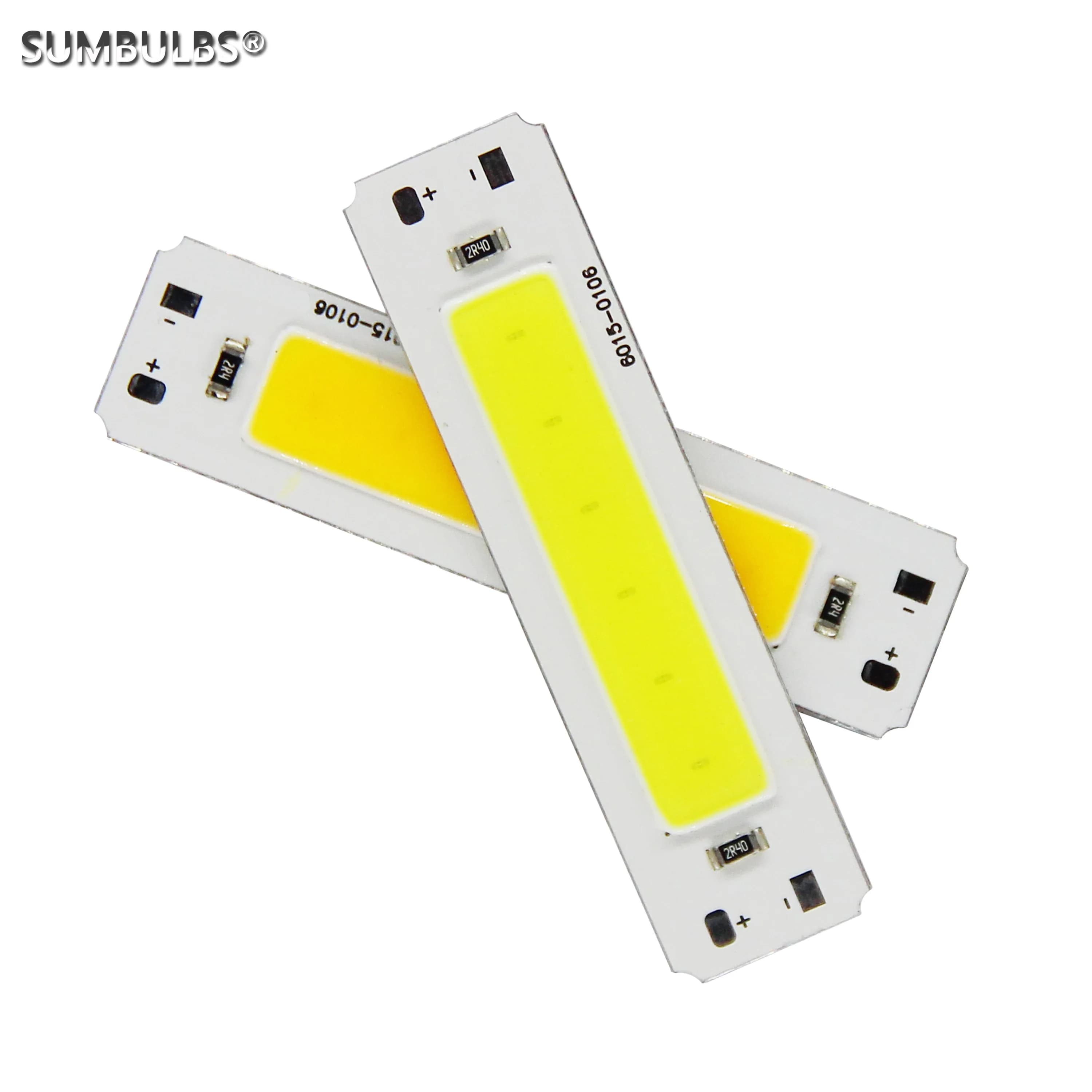 SUMBULBS 5V entrée cob led ampoule bande source de lumière pour bricolage USB led éclairage 2W 60*15