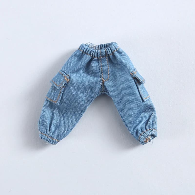 Vêtements pour bébé OB11, accessoires de poupée BJD 1/12, salopette, pantalon, T-shirt à manches cou