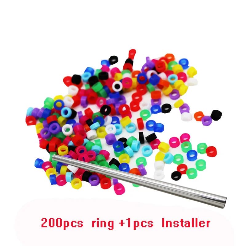 200 pièces anneau d'oiseau bandes de jambe pour perroquet Finch canari Gouldian diamètre 3mm 4mm 5mm