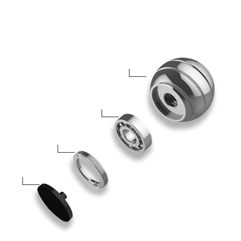 Jouet métallique anti-Stress pour adultes, en alliage d'aluminium, décompression, hypnose, gyroscope