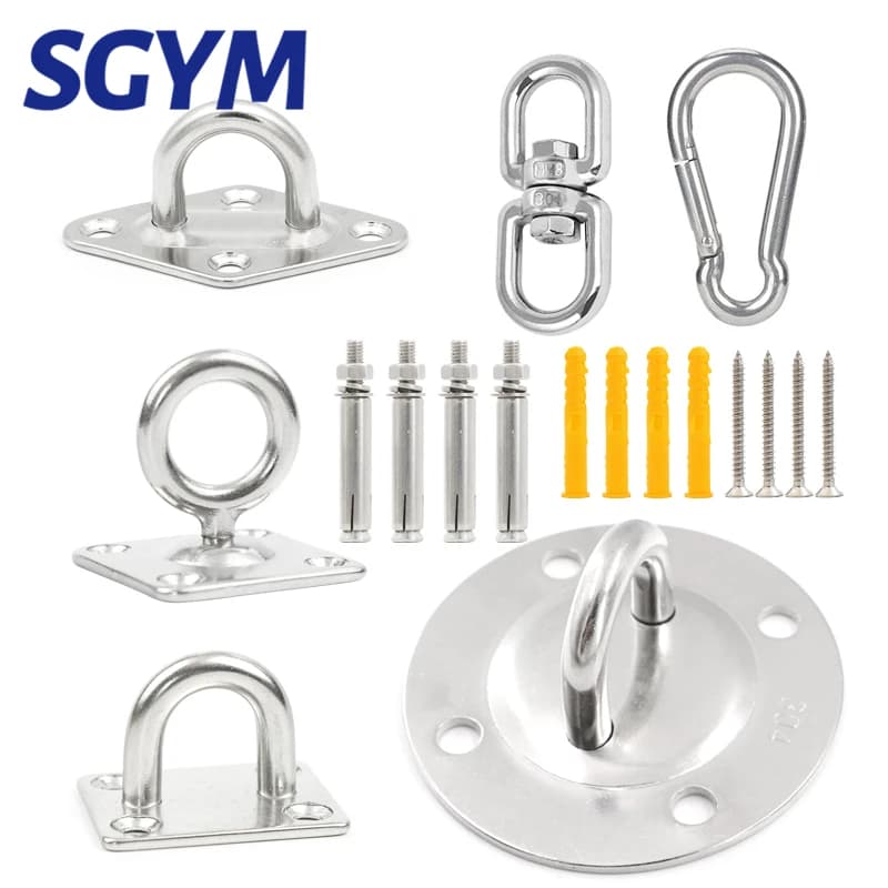 Support de suspension en acier inoxydable 304 pour hamac, crochet de suspension au plafond, ancre po