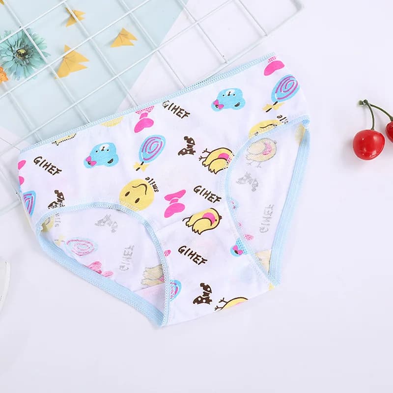 12 pièces/lot culottes en coton filles enfants slips courts sous-vêtements pour enfants enfant dessi