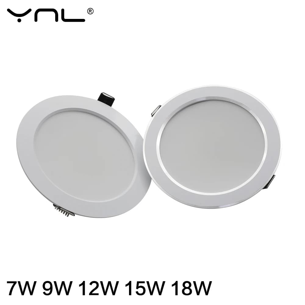 7W 9W 12W 15W 18W Spot LED Downlight AC 220V 240V étanche blanc chaud blanc froid cuisine ronde lamp