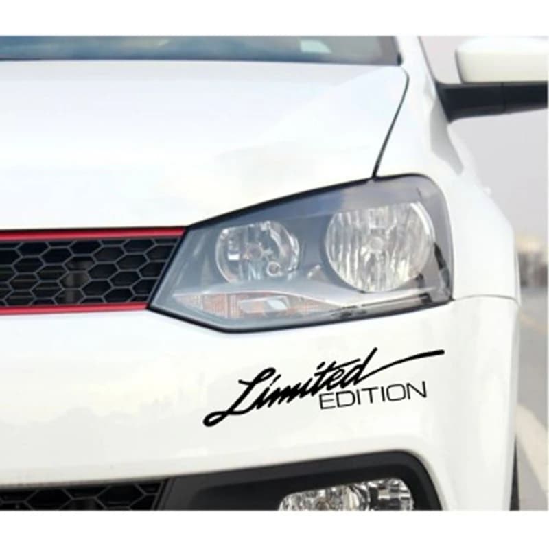 Lot de 2 autocollants réfléchissants édition limitée pour voiture, rétroviseurs et carrosserie, égal