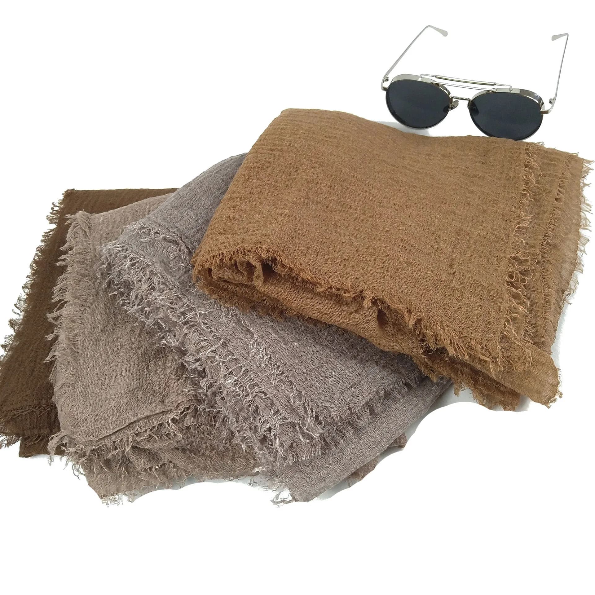 Musulman froissé 70*175Cm femmes Hijab écharpe doux coton foulard islamique bandeau Hijab Femme Musu