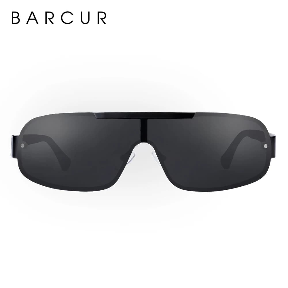 BARCUR – lunettes de soleil polarisées en aluminium et magnésium pour homme, protection UV400