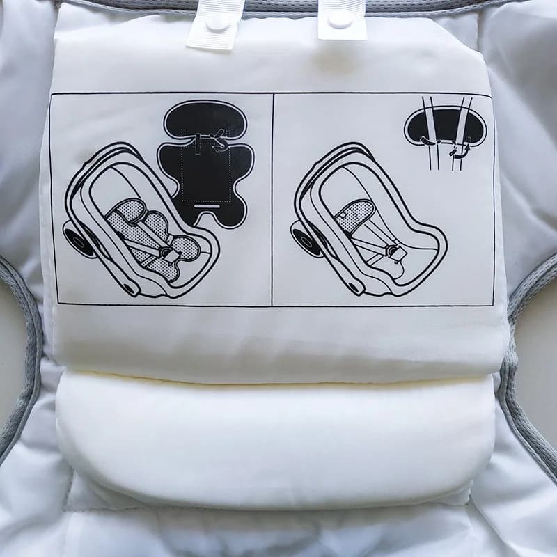 Coussin de siège pour Foofoo Doona, panier de siège de voiture, tapis de matelas de berceau, oreille