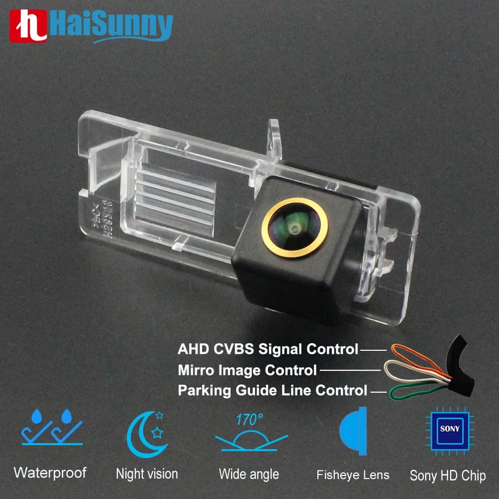 Caméra de recul Full HD AHD pour voiture Renault Clio 3, objectif Fisheye, vue arrière, Espace 4, Sc