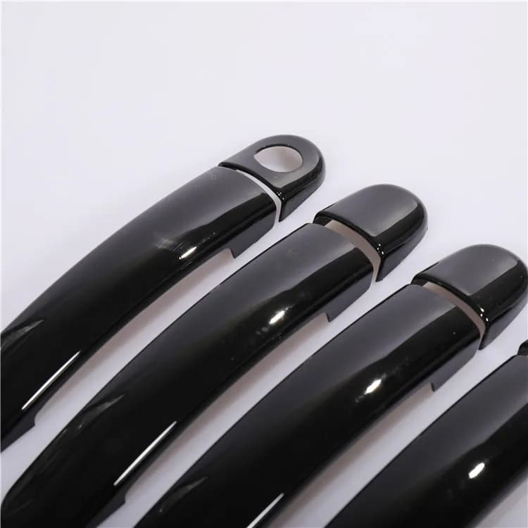 Autocollants de style pour poignée de porte de voiture, noir brillant, Chrome, pour VW Golf 4 MK4 Vo