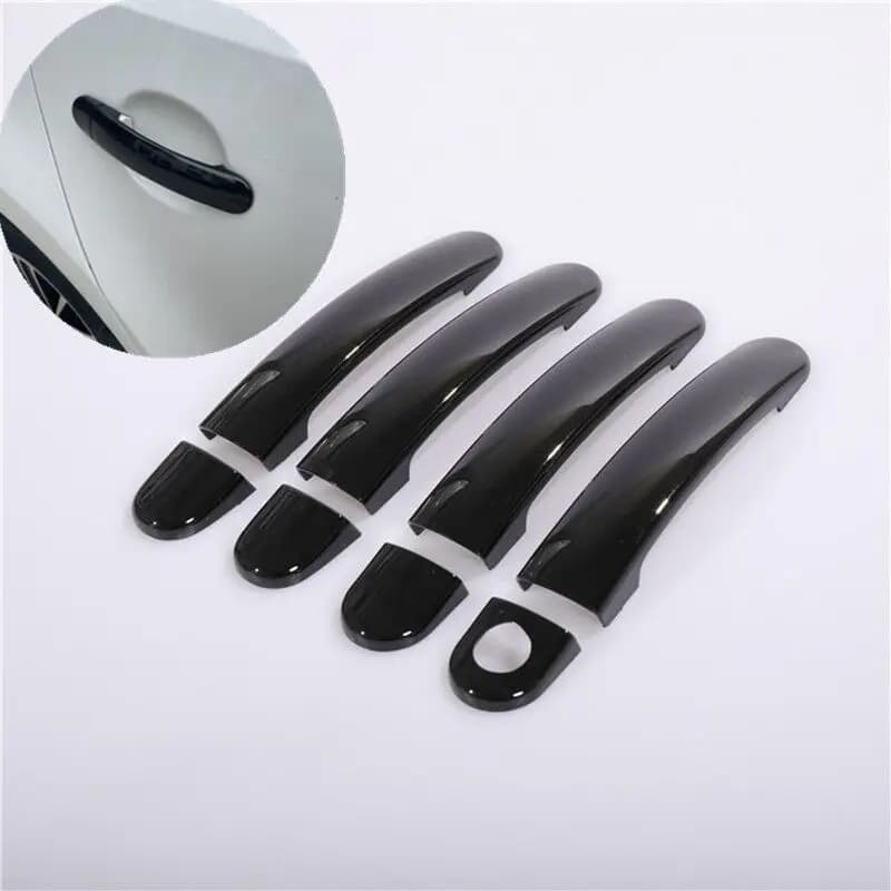 Autocollants de style pour poignée de porte de voiture, noir brillant, Chrome, pour VW Golf 4 MK4 Vo