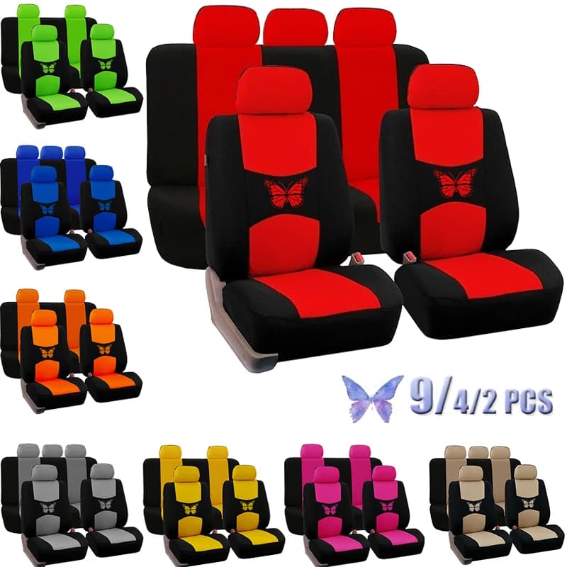 Housses de siège de voiture universelles pour femmes, housses de protection, accessoires d'intérieur