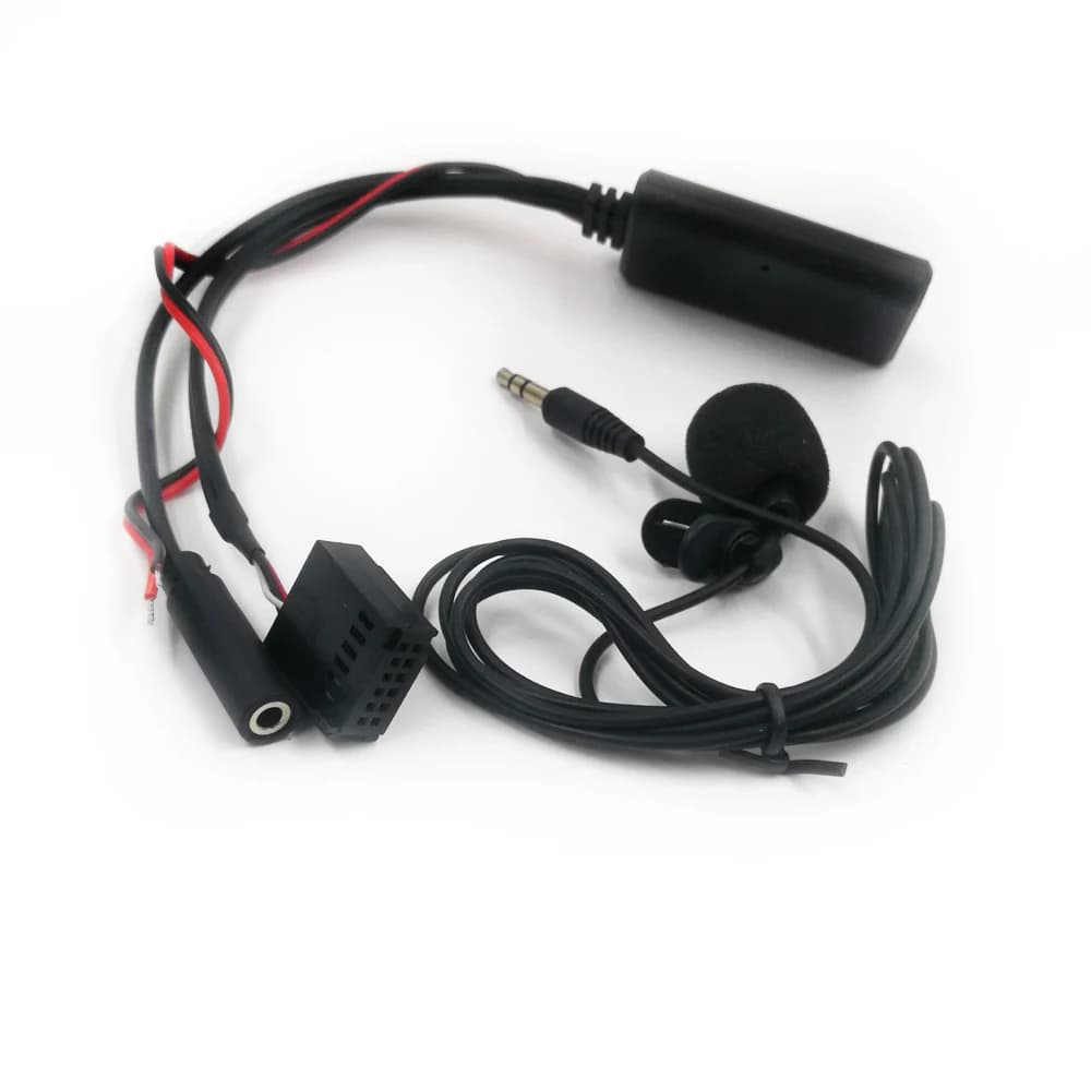 Biurexhaus- Adaptateur Bluetooth pour Ford, Mondeo, Focus, 6000CD, Autoradio, AUX, Microphone, Mains