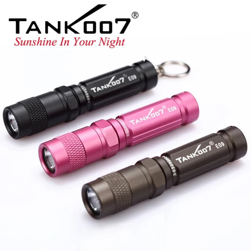 KHouseE09-Mini lampe de poche portable EDC, petite torche LED haute puissance, 120lm, batterie AAA, 