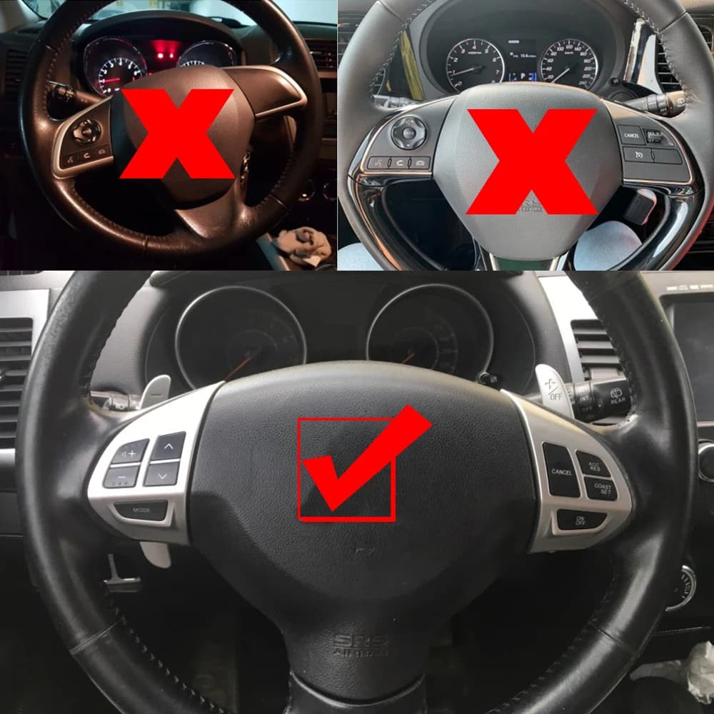 Bouton de régulateur de vitesse multifonction au volant (4 couleurs disponibles) pour MITSUBISHI LAN