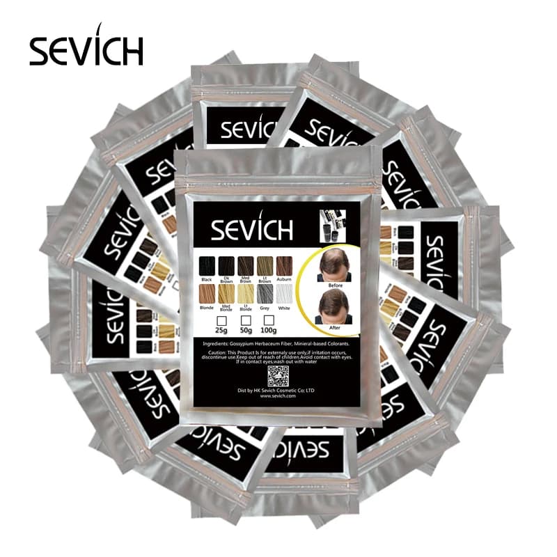Sevich 10 couleurs 1000g recharge sacs Salon repousse kératine fibre de cheveux épaississement perte