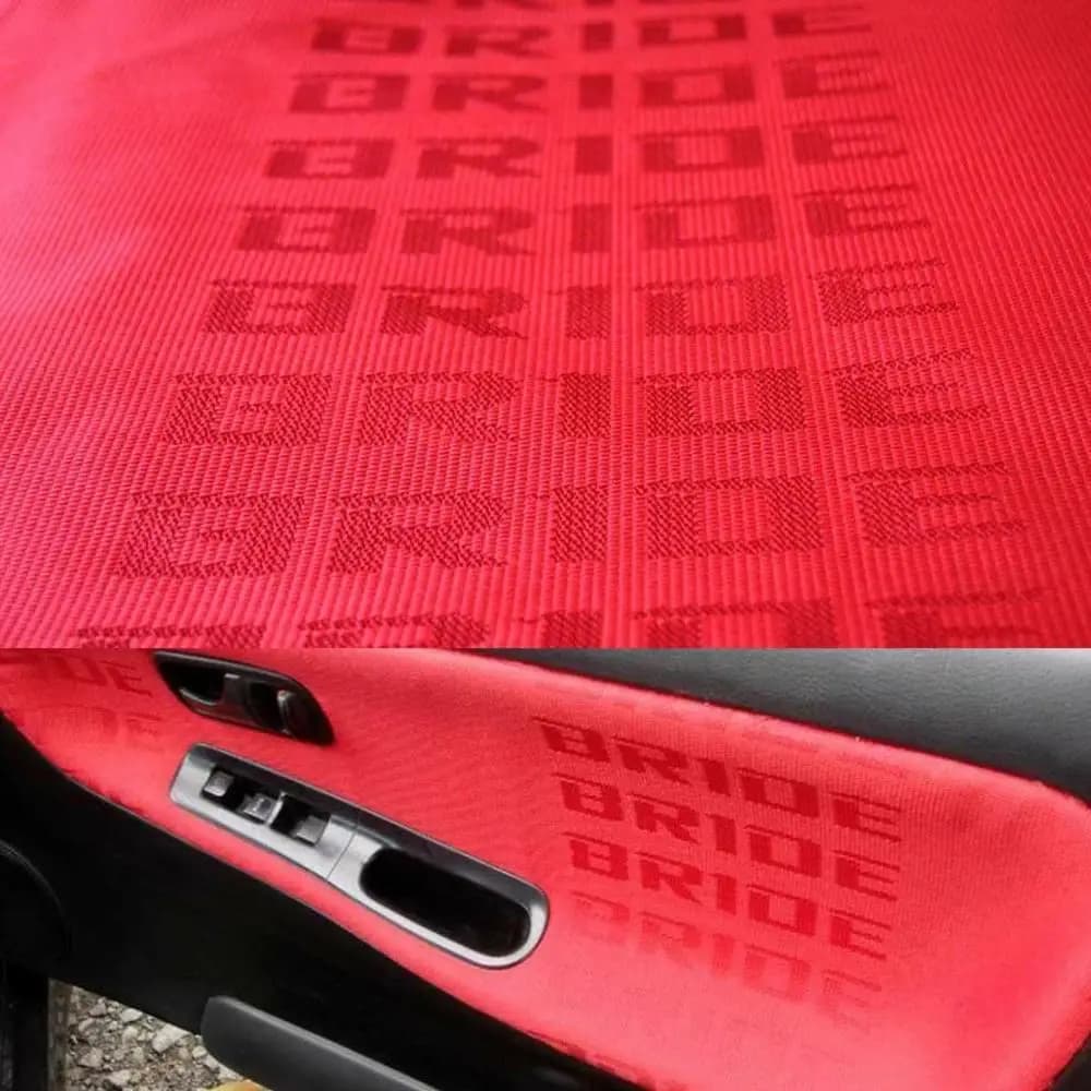 Kit de couverture de sièges de voiture de course intérieurs de mariée JDM, toutes couleurs, 1m