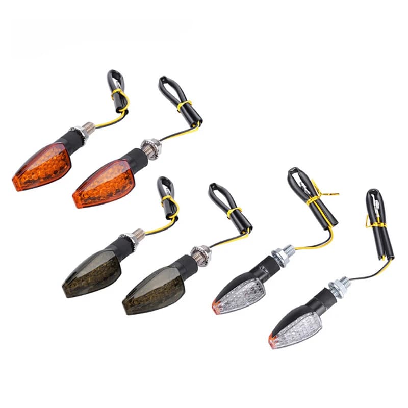 Clignotant de moto universel, indicateur de lumière ambre, 14 LED, 12V, 1PC