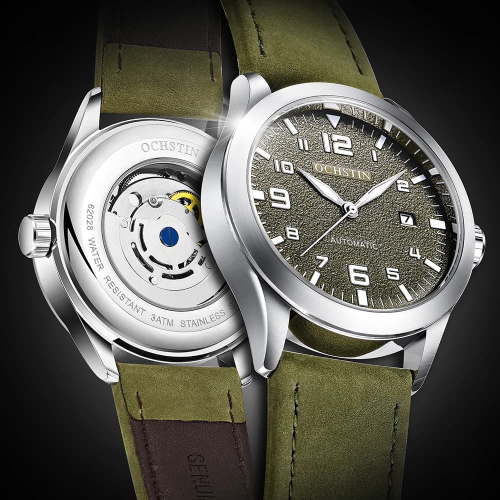 OCHSTIN hommes montre mécanique automatique de luxe tenue décontractée militaire Sports de plein air