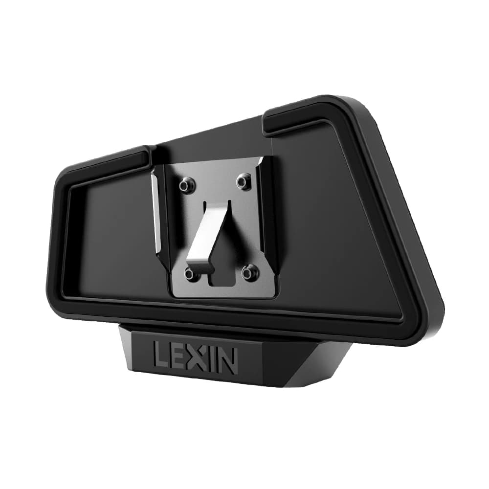 LEXIN LX-B4FM-X interphone casque et jeu de clips pour casque complet/demi avec prise Jack casque Bl