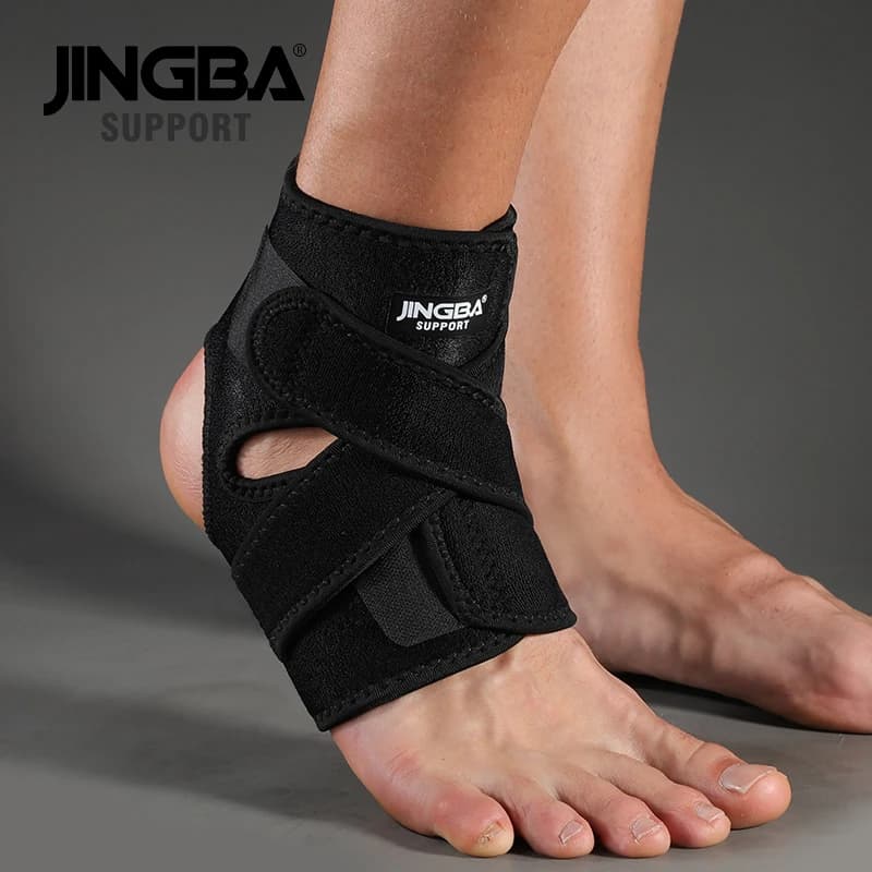JINGBA SUPPORT 1 pièces attelle de cheville à Compression réglable Support de protection sport prote