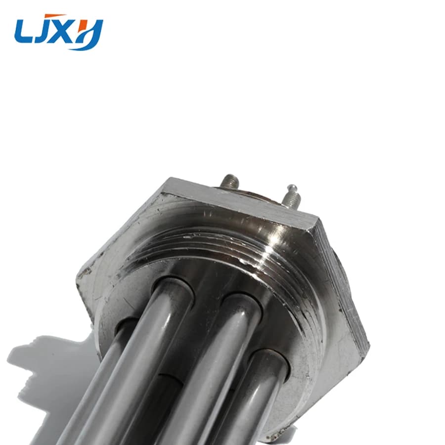 LJXH 304 acier inoxydable 220V/380V DN32(41mm) élément chauffant d'eau tubulaire 3KW/4.5KW/6KW/9KW/1