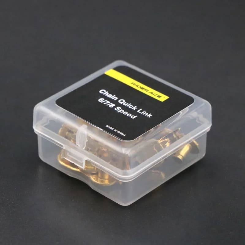 5 paires de joints de connecteur de maillon de chaîne de vélo, boutons magiques, maillons principaux