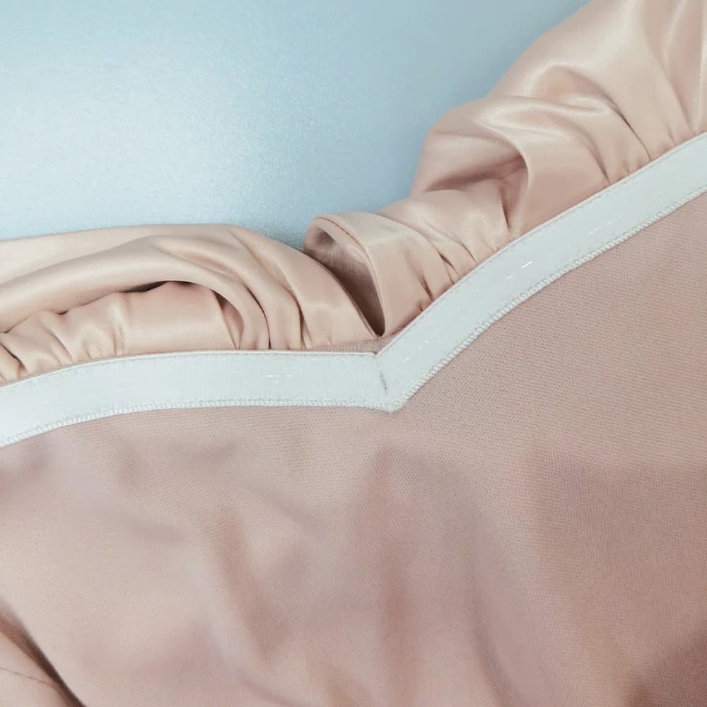 Robe moulante en Satin rose pour femmes, tenue de soirée, Mini, Double couche, robe d'été, célébrité