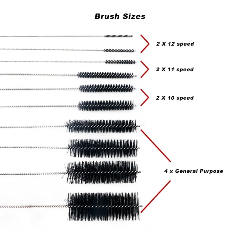 Ensemble d'outils de lavage de vélo, Kit de nettoyage de vélo, nettoyeur de chaîne vtt, brosses à ré