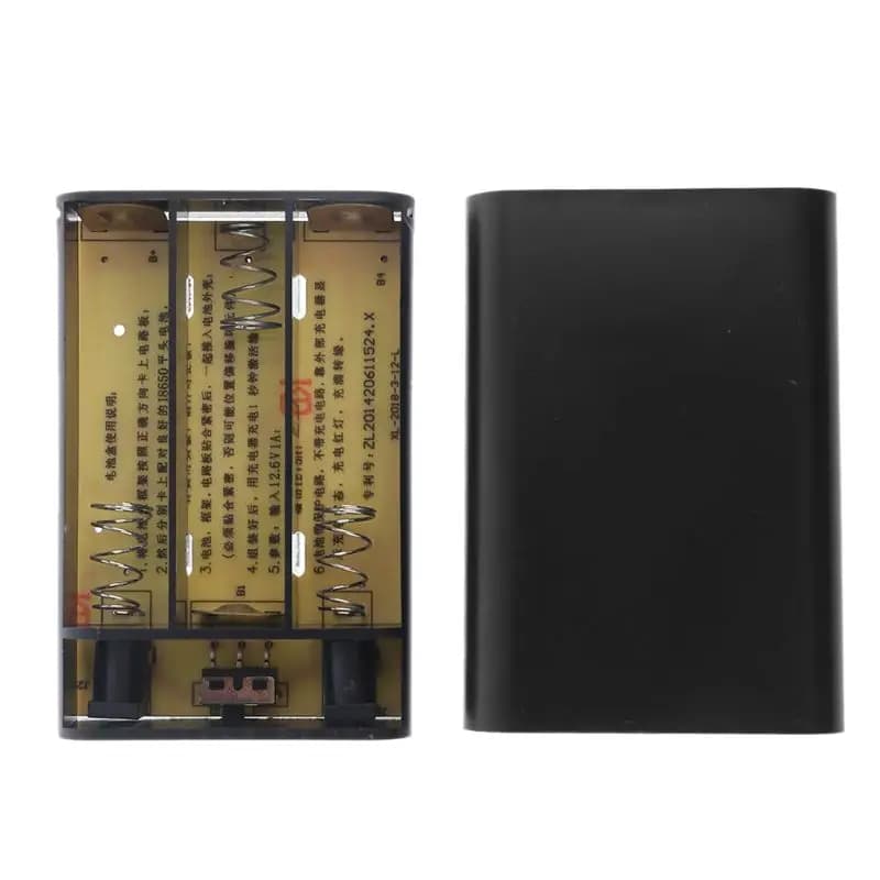 Chargeur USB pour téléphone portable, 12V DC, sortie 3x18650 24.com, boîte de banque d'alimentation 