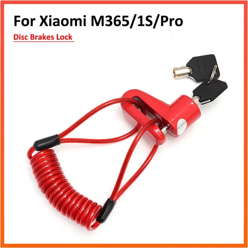 Verrouillage des freins à disque avec fil d'acier pour Scooter électrique Xiaomi M365 1S Pro, protec
