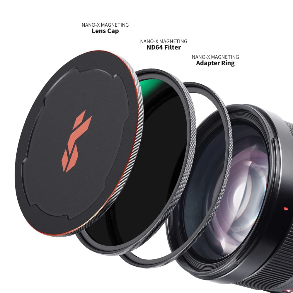 Filtre d'objectif d'appareil photo K&F CONCEPT magnétique HD ND64 Nano-x avec revêtements multicouch
