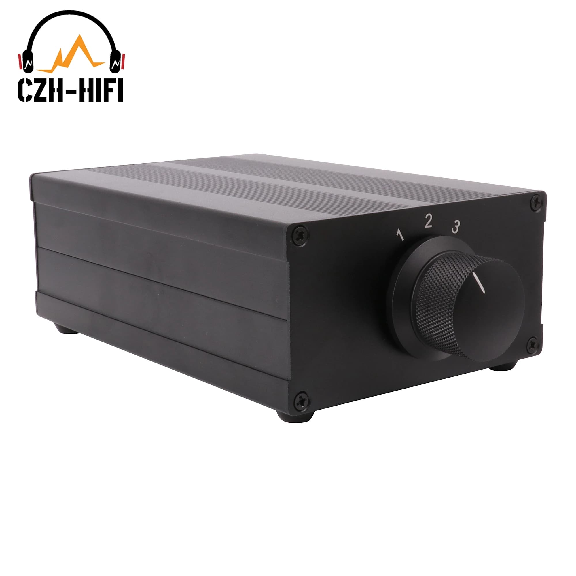 Sélecteur de source audio entièrement en aluminium usiné, convertisseur de commutation, séparateur d