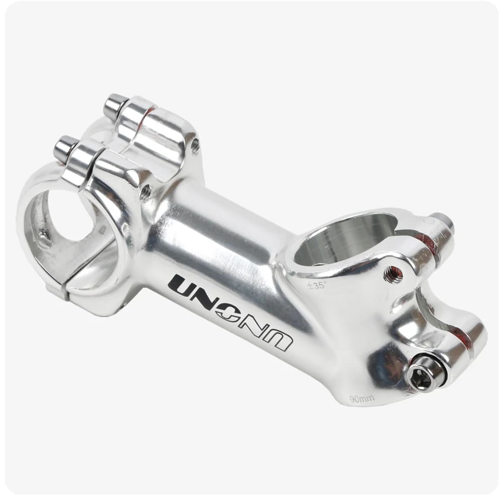 UNO tige de vélo Ultra légère argent 7/17/35 degrés 60 / 70 / 90 / 110 / 120 / 130mm vtt poignée de 