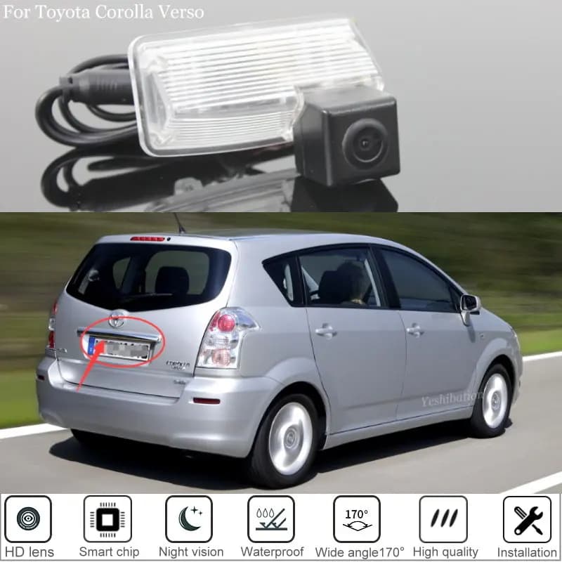 Caméra de recul de voiture pour Toyota Corolla Verso 2004 2005 2006 2007 2008 2009, caméra de recul/