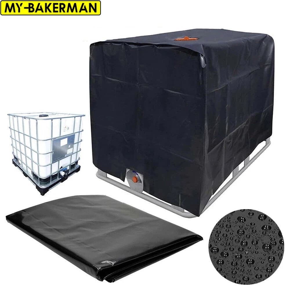 Juste de protection pour conteneur de jardin, fourre-tout IBC, imperméable, anti-poussière, crème so
