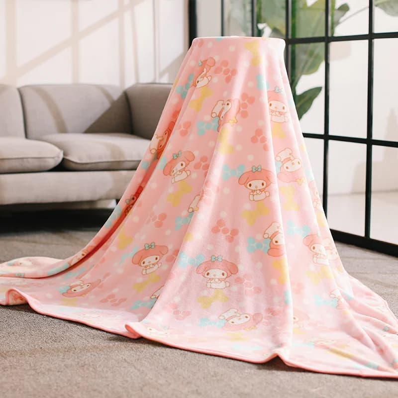 7 Styles Kawaii Anime flanelle couverture japon chambre canapé confortable chaud flanelle couverture