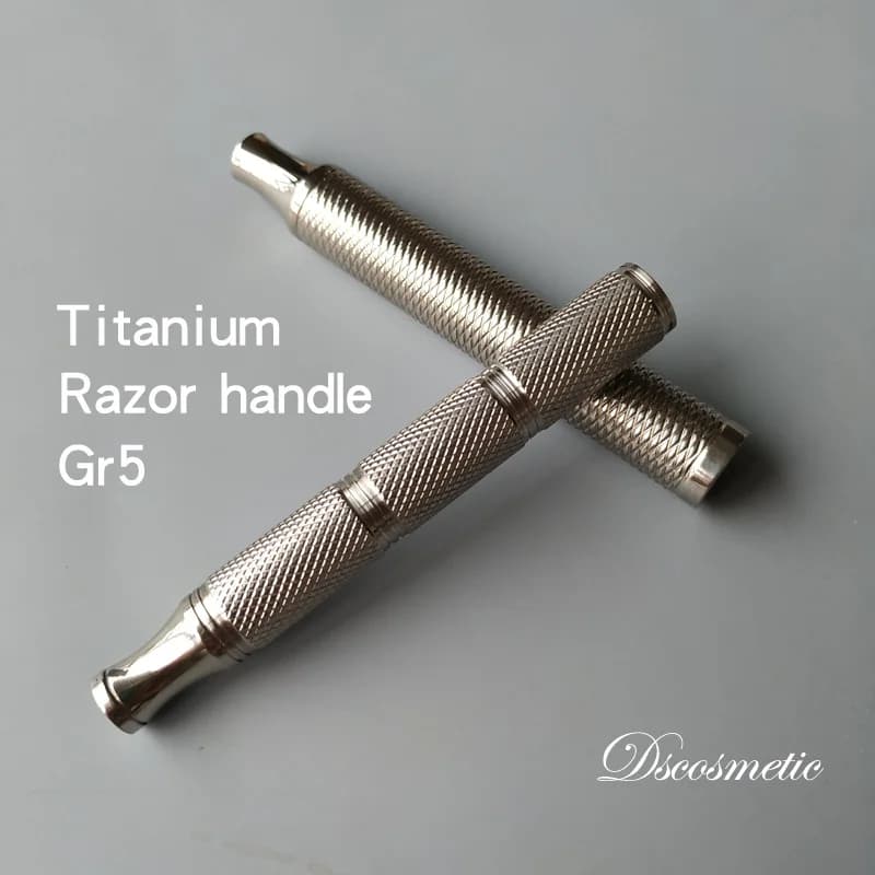 Poignée de rasoir de sécurité double tranchant en titane CNC Dscosmetic