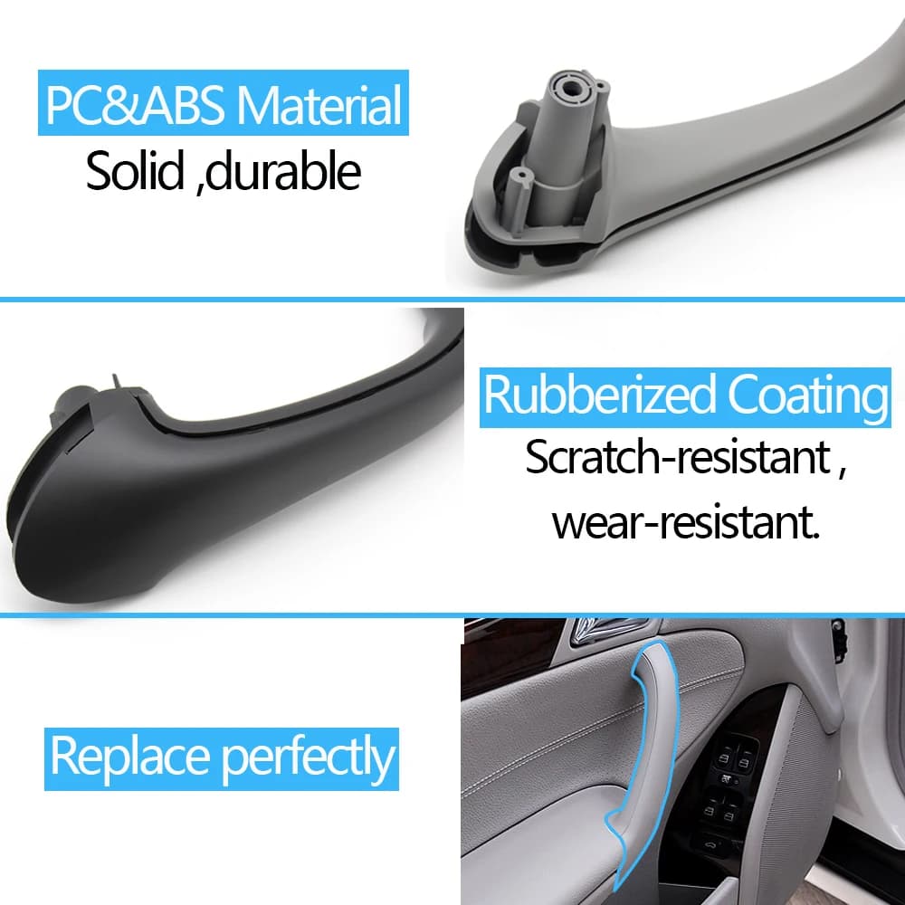 2 pièces/4 pièces accessoires d'intérieur de voiture avant gauche droite porte tirer poignée ensembl