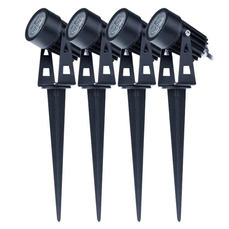 Lanterne de jardin imperméable à pic, éclairage LED, spot lumineux d'extérieur, idéal pour une pelou