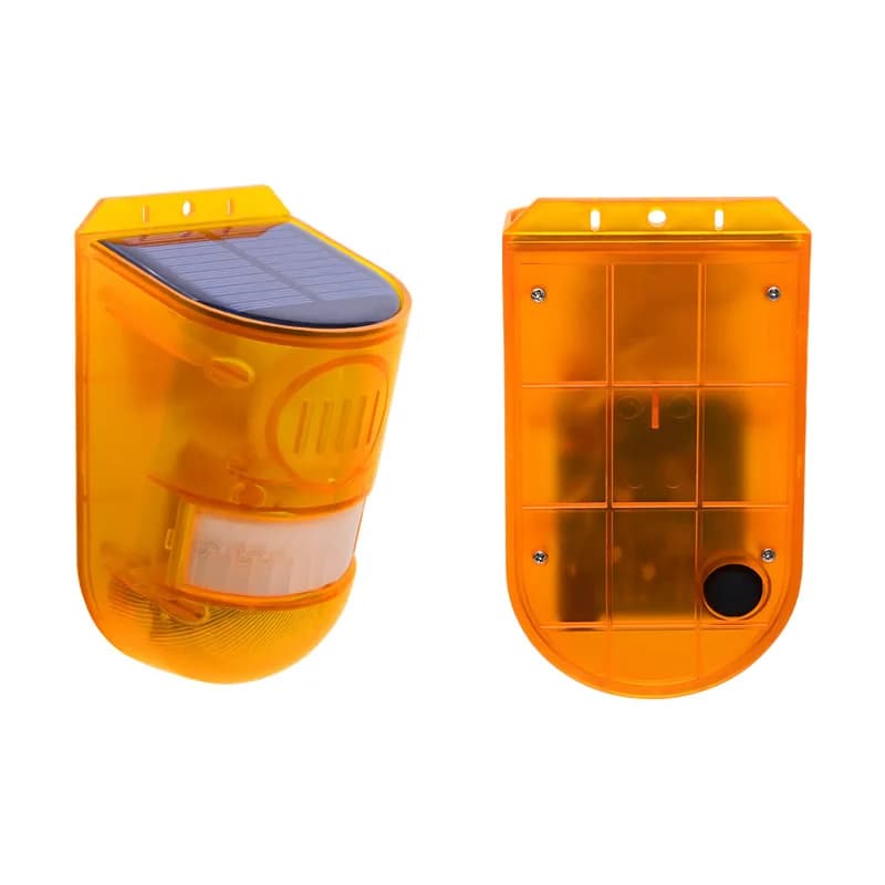 Nouvelle alarme solaire de capteur de mouvement infrarouge avec la lumière stroboscopique de sirène 