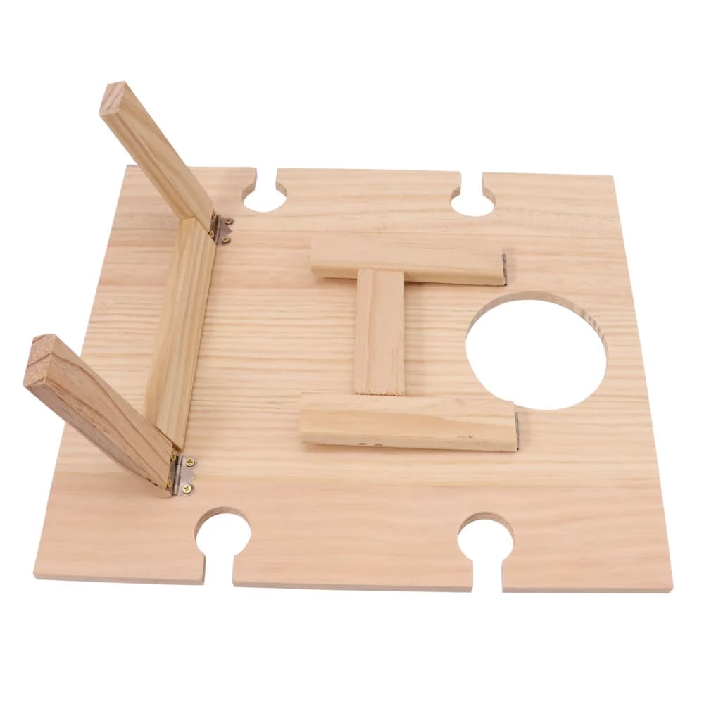 Table de pique-nique en bois pliable et Portable, petite Table de Snack avec 4 porte-verres à vin re