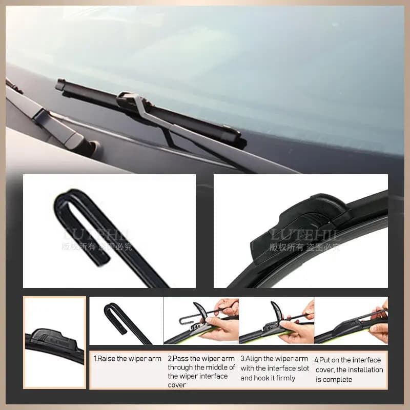Pour Mazda 5 Premacy MK2 MK3 MPV 2005-2017 2006 2007 balais d'essuie-glace avant et arrière brosses 