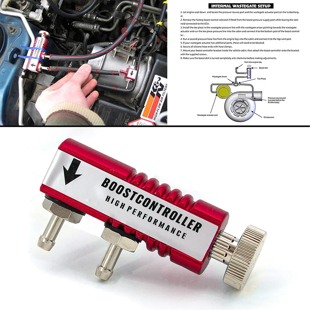 Kit de contrôleur de surpression Turbo manuel, réglable, universel, 1-30 PSI, contrôle de Booster en