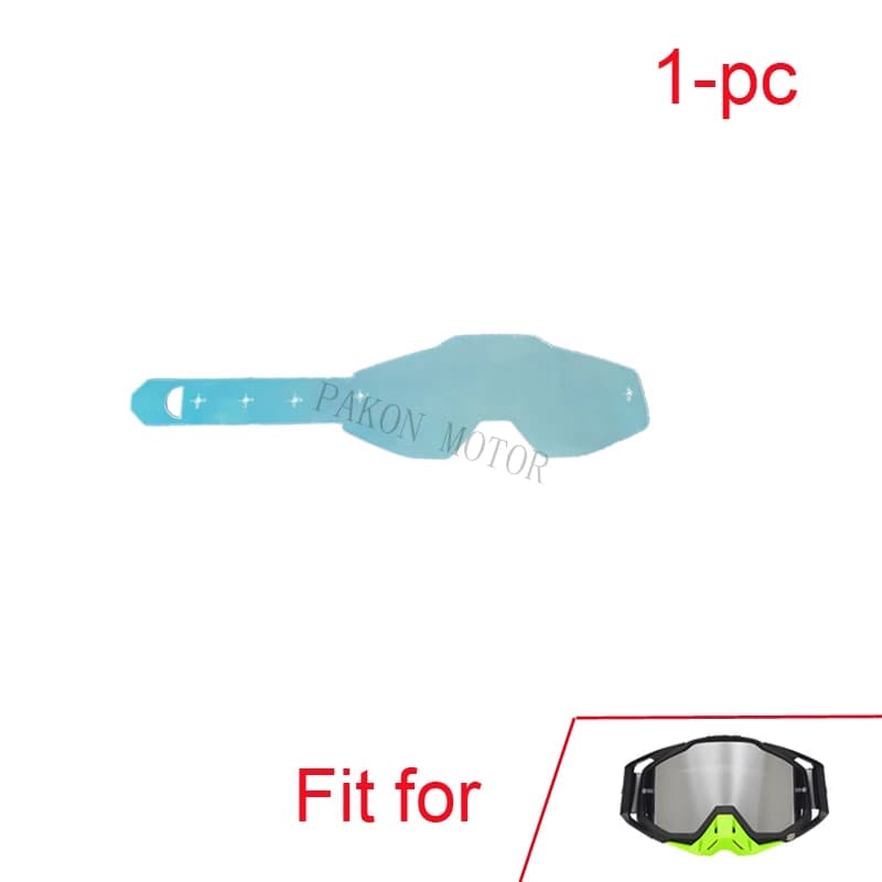 Film anti-déchirure pour lunettes 100%, caoutchouc de protection pour casque, couvercle en plastique
