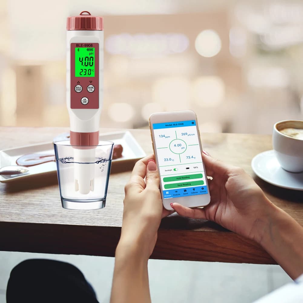 Yieryi – testeur de qualité de l'eau, appareil de mesure du PH/EC/TDS/TEMP, contrôle Intelligent ave