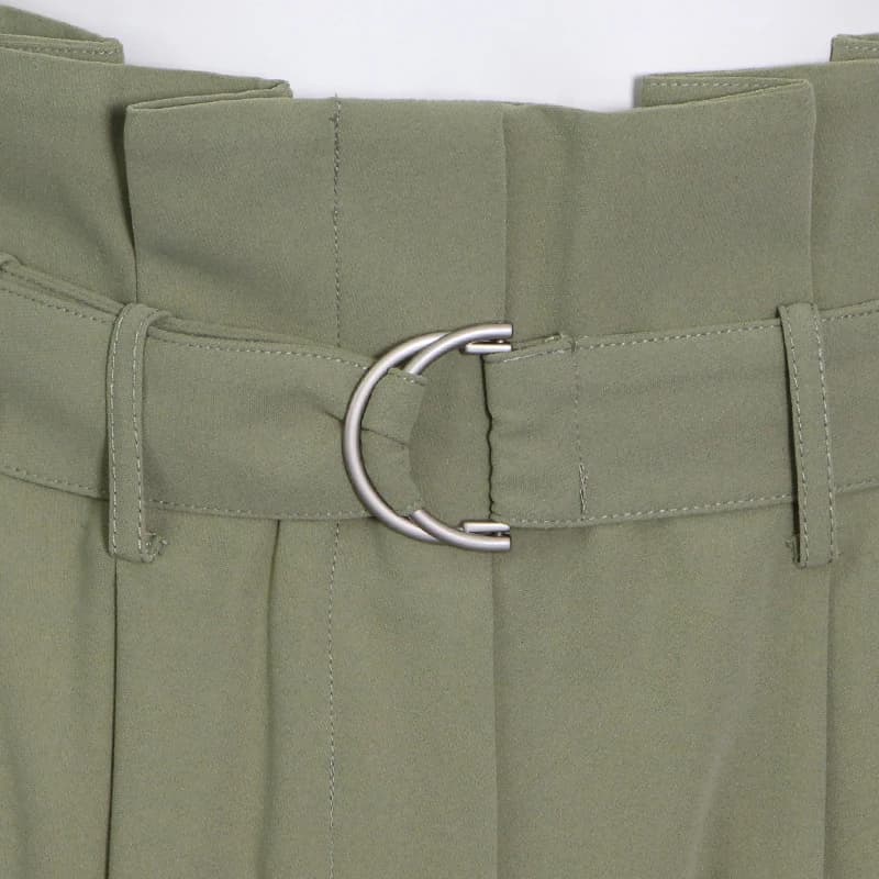 TWOTWurea-Ensemble deux pièces décontracté YLE pour femme, col en V, manches courtes, taille haute, 